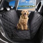 Petnice Polyvinyl Chloride Dog Car Seat Covers, Waterproof Scratch Proof Nonslip Pet Back Cover, Travel Hammock With Anchors For Cars Trucks Suv, Boot Liner, Black