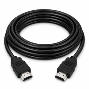 Tizum Slim HDMI Cable 1.5 Meter (5 Feet), 4K Ultra HD, ARC, 3D & Ethernet, Flat Profile HDMI Cord for TV, Monitor, Laptop, Projector & Gaming Console, Black