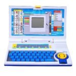 Cable World® Educational Laptop Computer Toy for Kids Above 3 Years – 20 Fun Activity Learning Machine, Now Learn Letter, Words, Games, Mathematics, Music, Logic, Memory Tool – Blue