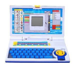 Cable World® Educational Laptop Computer Toy for Kids Above 3 Years – 20 Fun Activity Learning Machine, Now Learn Letter, Words, Games, Mathematics, Music, Logic, Memory Tool – Blue