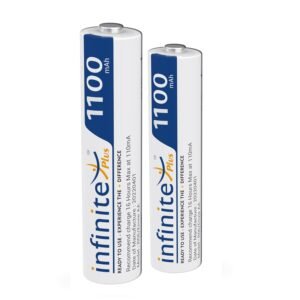 ENVIE AAA11002PL AAA Rechargeable Batteries 1100mAh, High-Capacity Ni-MH Batteries, Low Self-Discharge, Pre-Charged, Ready to Use, Pack of 2