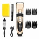 EVERSYS Dog Trimmer & Pet Grooming Kit for Dogs and Cats, USB Rechargeable Pet Hair Trimmer with 2000mAh Battery, Up to 3 Hours Use, Adjustable Blade & 4 Guide Combs