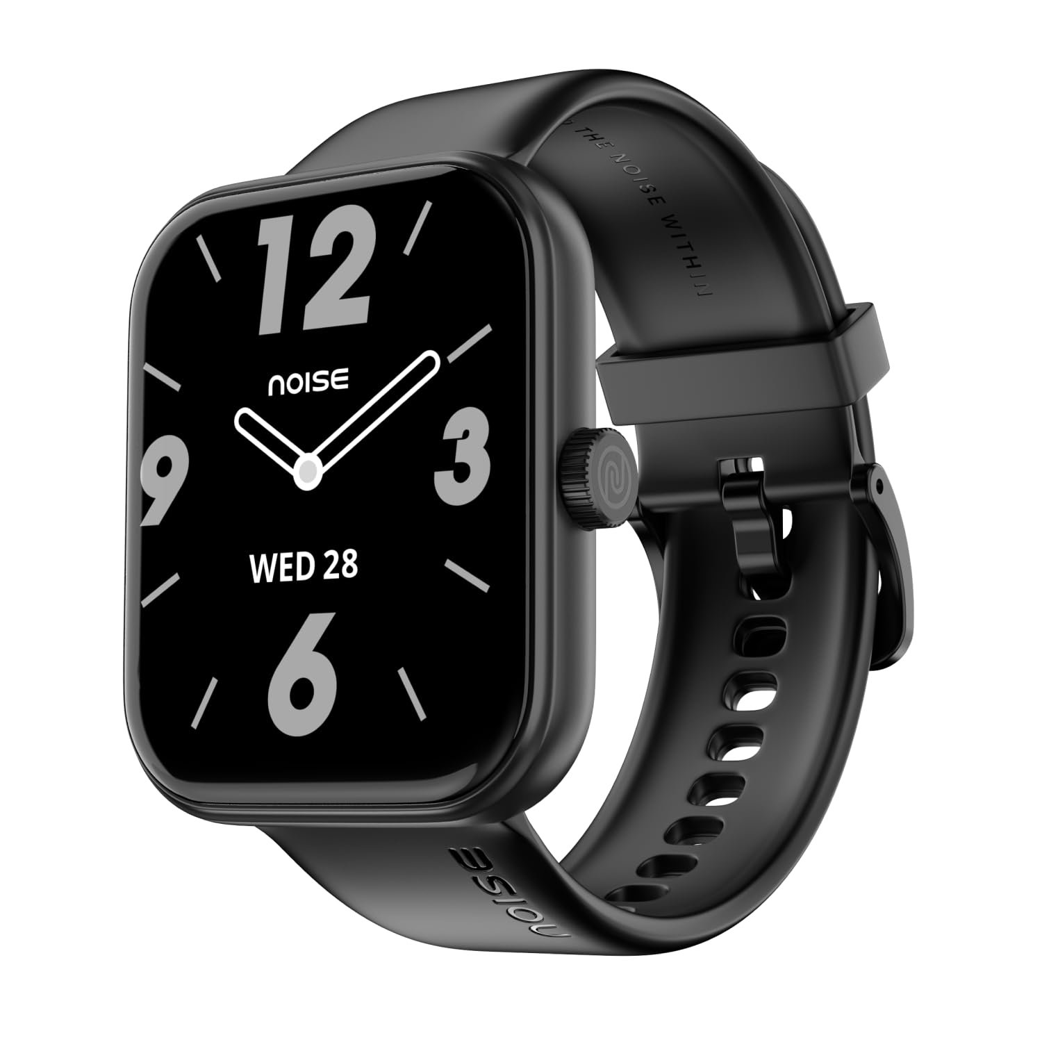 Noise ColorFit Pulse Air Square Dial Smartwatch with BT Calling, 1.85″ TFT Display, Lightweight 45g Design, Heart Rate & Step Tracking, Multi-Sport Modes, Find My Phone, Water Resistant (Jet Black)