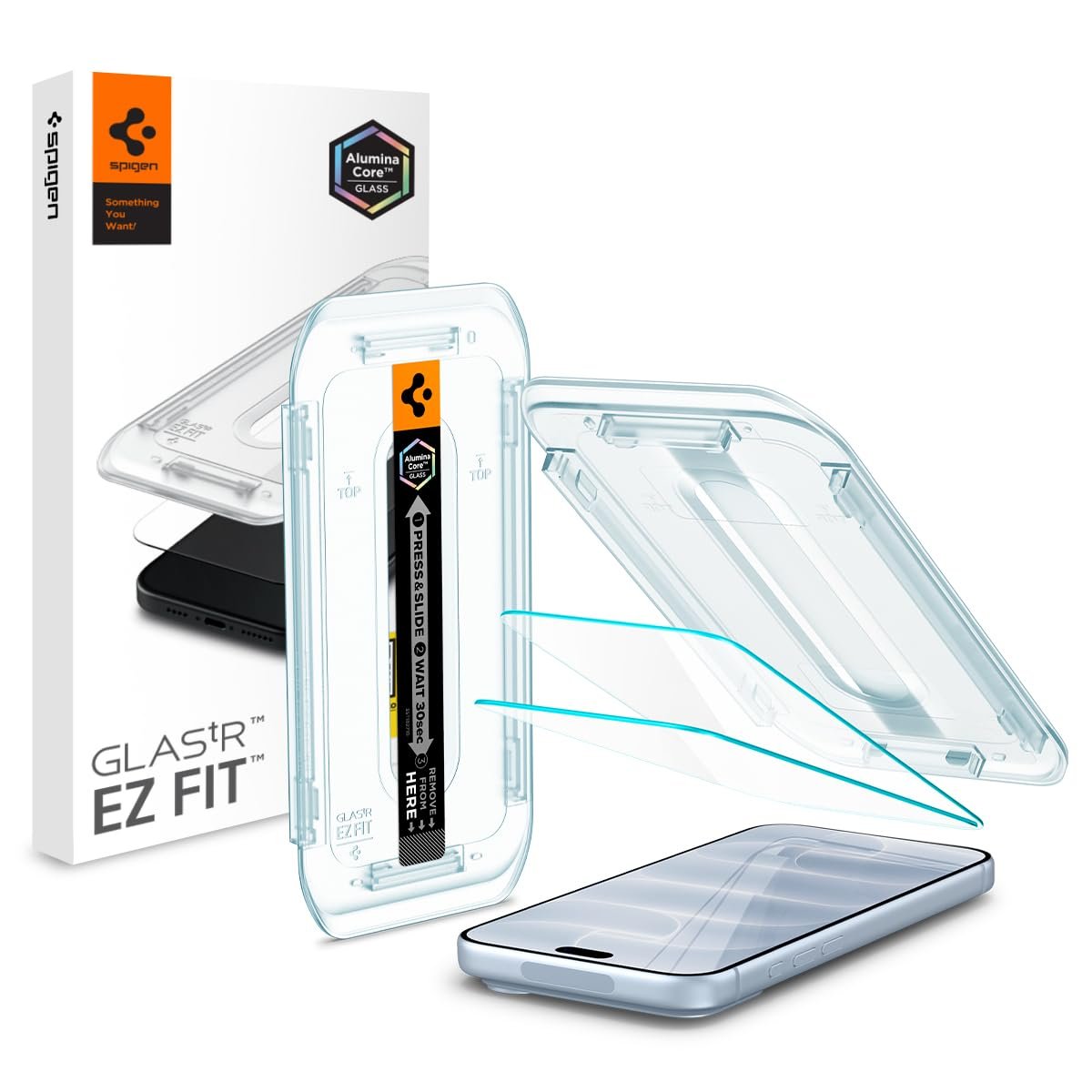 Spigen EZ Fit Tempered glass for iPhone 18 Pro / 17/17 Pro / 16 Pro