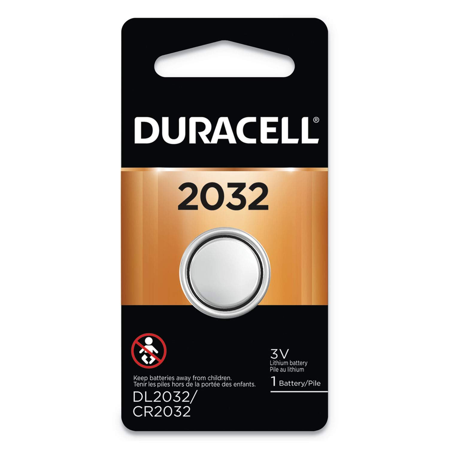 Duracell 3-Volt Lithium Battery for Electronic Organizers (DL2032B)