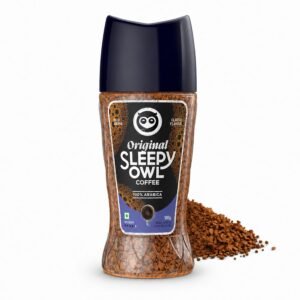 Sleepy Owl Original 100% Arabica Instant Coffee | Freeze Dried Coffee Powder – 100g | Make Café Style Hot or Cold Coffee, black Coffee, Cappuccino, Latte at Home