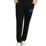 Alan Jones Clothing Men Mid Rise Cotton Blend Joggers Track Pants | French Terry | Zipper Pocket | Casual, Gym & Lounge Wear