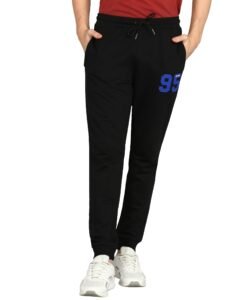 Alan Jones Clothing Men Mid Rise Cotton Blend Joggers Track Pants | French Terry | Zipper Pocket | Casual, Gym & Lounge Wear
