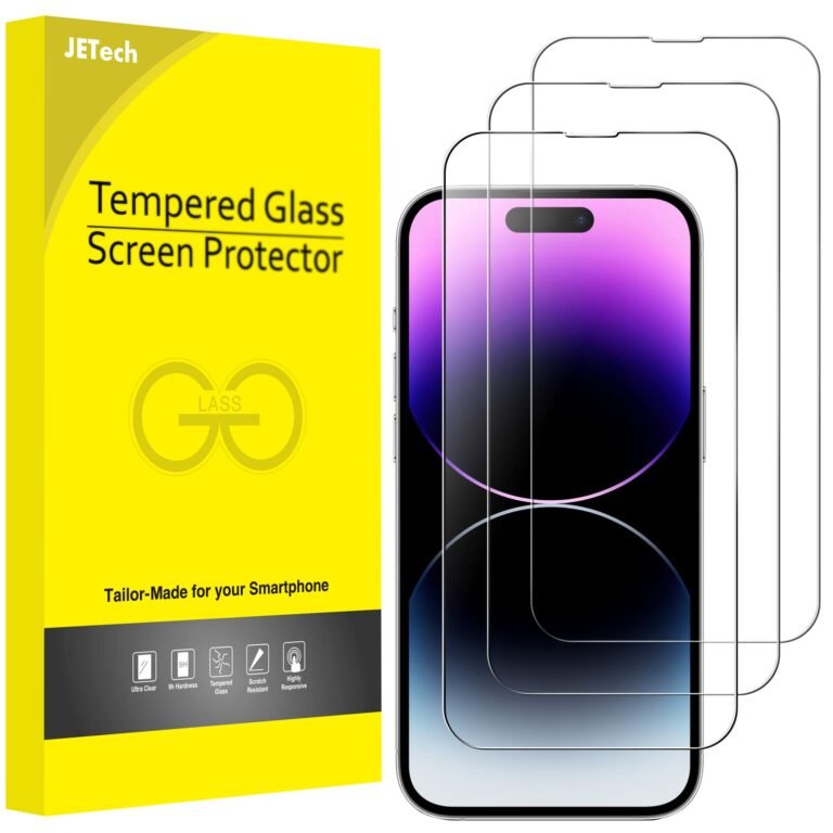 JETech Screen Protector Guard for iPhone 14 Pro, 3-Pack