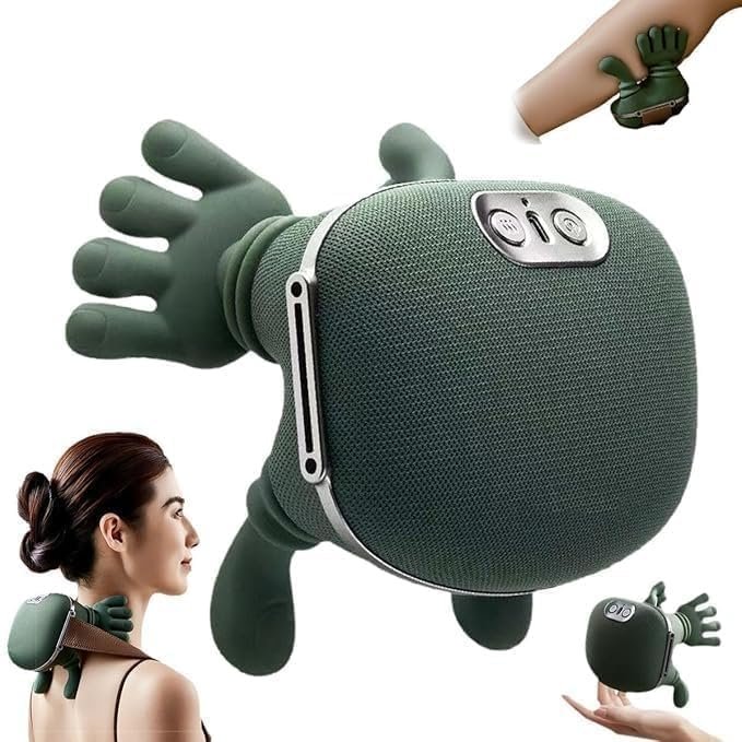 Etekcity Bionic Heated Massager, Wireless Portable Shiatsu Neck and Back Massager, Electric Deep Tissue 4D Kneading Massage, Simulated Human Hand Design for Pain Relief and Muscle Relax