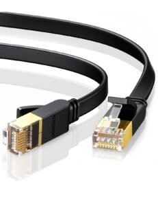 UGREEN Cat 7 Ethernet Cable 1M, Flat High Speed 10Gbps 600Mhz/s LAN Wire