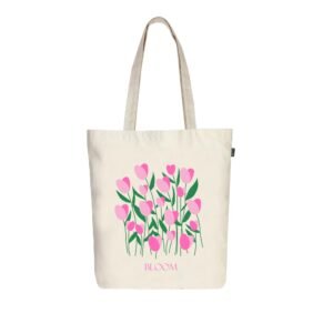 Eco Right Canvas Tote Bags for Women with Zip, College Bag for Girls, 100% Organic Cotton Tote Bag for Shopping, Travel & beach bags for women