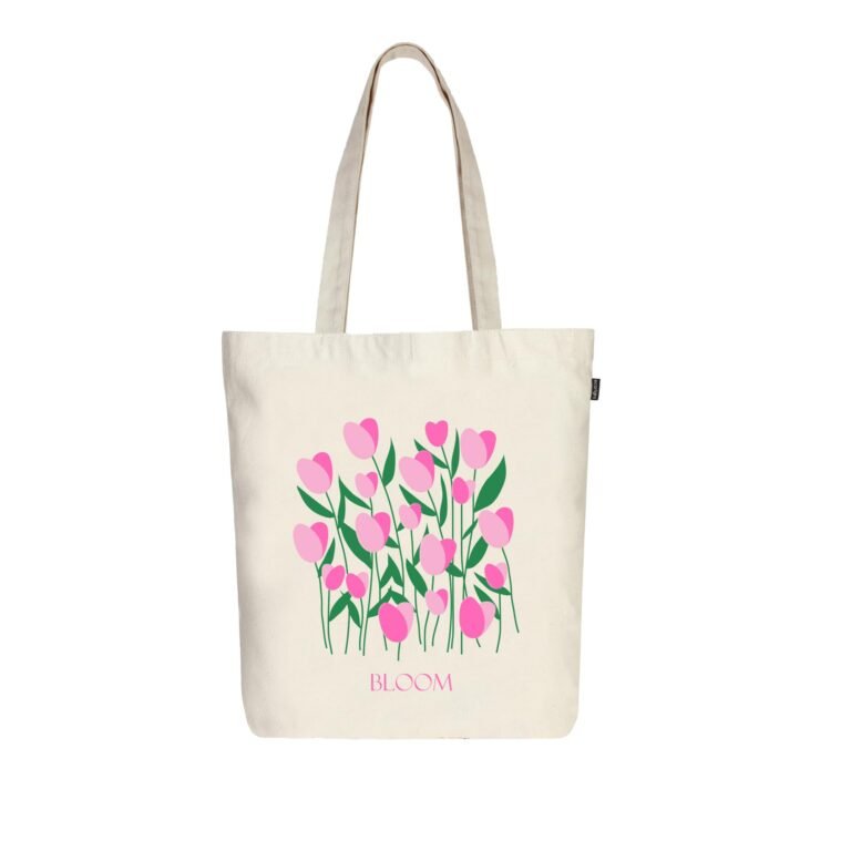 Eco Right Canvas Tote Bags for Women with Zip, College Bag for Girls, 100% Organic Cotton Tote Bag for Shopping, Travel & beach bags for women