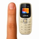 G’Five Z15 Mini Keypad Mobile | 0.66″ Display | Bluetooth Dialer | Dual Nano SIM | 800mAh Battery | 3G GSM | Compact Feature Phone (Golden)