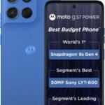 Motorola G57 Power 5G (Regatta, 8GB RAM, 128GB Storage) | Snapdragon 6s Gen 4 Processor | 6.72″ FHD+ Display | 50MP LYT-600 + 8MP Ultrawide | 8MP Selfie Camera | 7000mAh Battery, 33W TurboPower | IP64