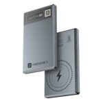 Portronics Magclick 5k 5000mAh Slim Magnetic Fast Charging Wireless Powerbank with 20W Wired Output, 15W Wireless Output,Best for iPhone 12 & Above, Android & Other Qi Enabled Devices + Magnetic Ring
