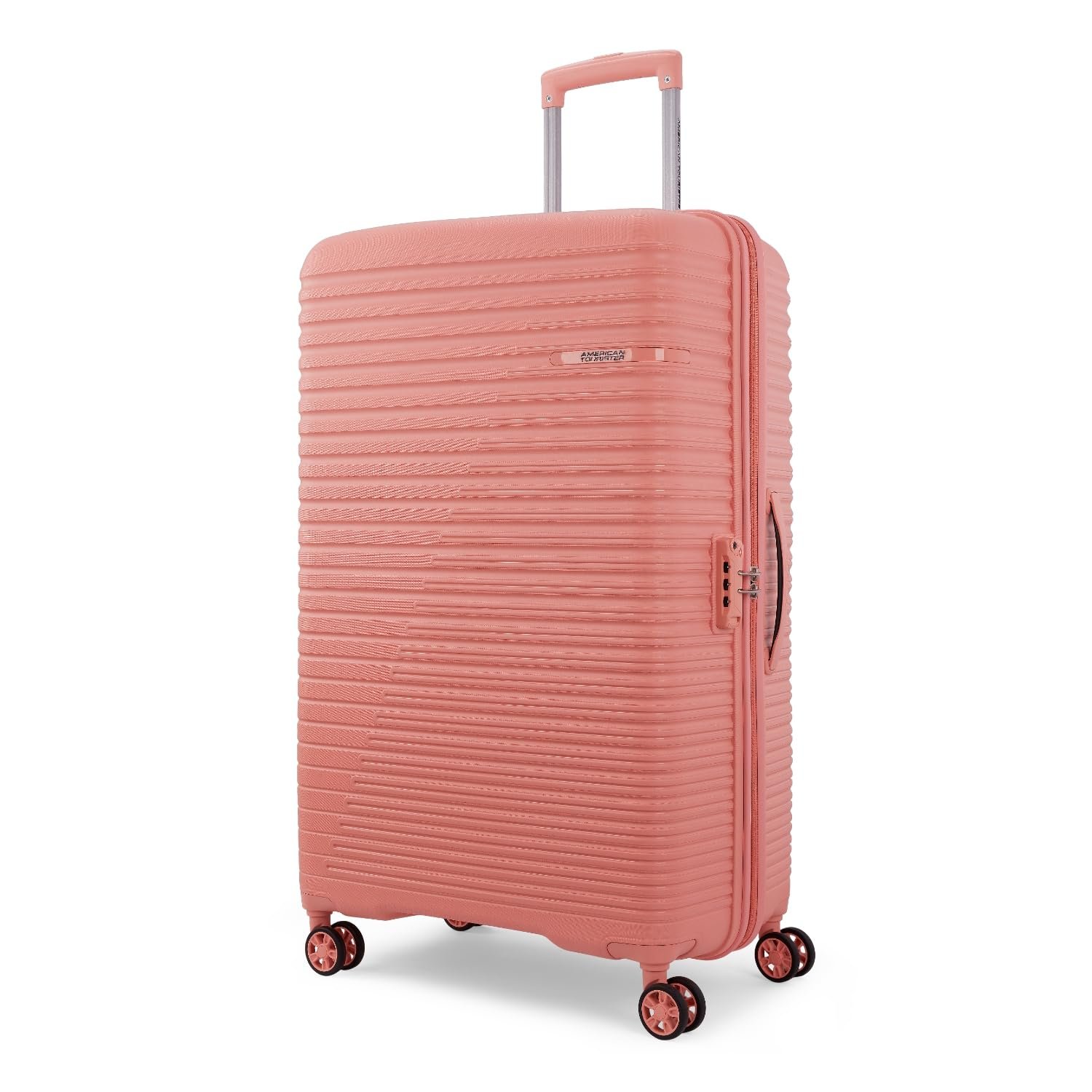 American Tourister Liftoff+|Large Size Check-in Spinner Trolley Bag (79 cm) for Travel|360° 8 Wheel Travel Luggage|Hard Case Polypropylene (PP) Suitcase|Mounted TSA Lock|Lobster Bisque