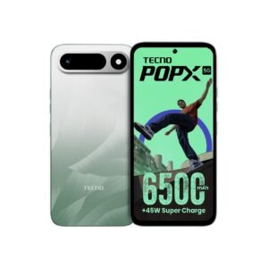 Tecno POP X 5G (Ripple Green, 4GB+128GB) | 6500mAh+45W Fast Charger | IP64 Pro | MIL-STD 810H Protection | Upto 12GB* RAM | Fastest 8X Network Speed* with URSP | 120Hz Smooth Display | 50MP Camera