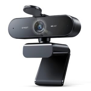 EMEET NOVA 4K Webcam for PC – Ultra 4K HD, PDAF Autofocus, Dual Noise-Cancelling Mics, 73° FOV, Auto Light Correction, USB Plug&Play, Privacy Cover, Ideal for High-End Business Meetings&Live Streaming