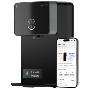 Native M2 Pro Water Purifier by Urban Company | Preset Touch Dispensing + Battery | Smart Real-time Tracking | 10-Stage RO+UV+Copper+Alkaline+Mineraliser | No Service for 2 Years