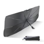 Un1que Car Windshield Sun Shade Protector- Foldable Car Shades for Windows, 3 Layers UV Block Umbrella, Car Front Window Heat Insulation Accessories for Pickup, Large SUV(Large Size)