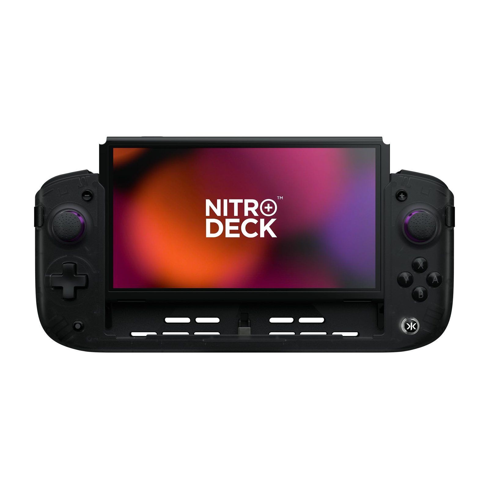 CRKD Nitro Deck+ Professional Handheld Controller for Nintendo Switch and OLED Model, TV Docking Station, Programmable Sidekicks and Back Buttons, True Collection System (Clear Black Edition)