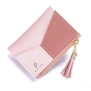 PALAY Small Wallet for Women with Zipper Closure, PU Leather Card Holder