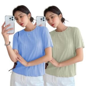 GRECIILOOKS Women’s Poly Cotton Regular Fit Crop Top, Loose Fit Oversized Shirts & Stylish Korean Tank Tops for Summer Wear (Available in Plus Size)