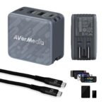 AVerMedia Portable Charger for Nintendo Switch, Steam Deck Dock, 100W GaN Fast Charging USB C Hub, TV Docking Station with 4K60 HDMI, Compatible with iPhone, iPad, Laptop, PC, Gaming Accessories