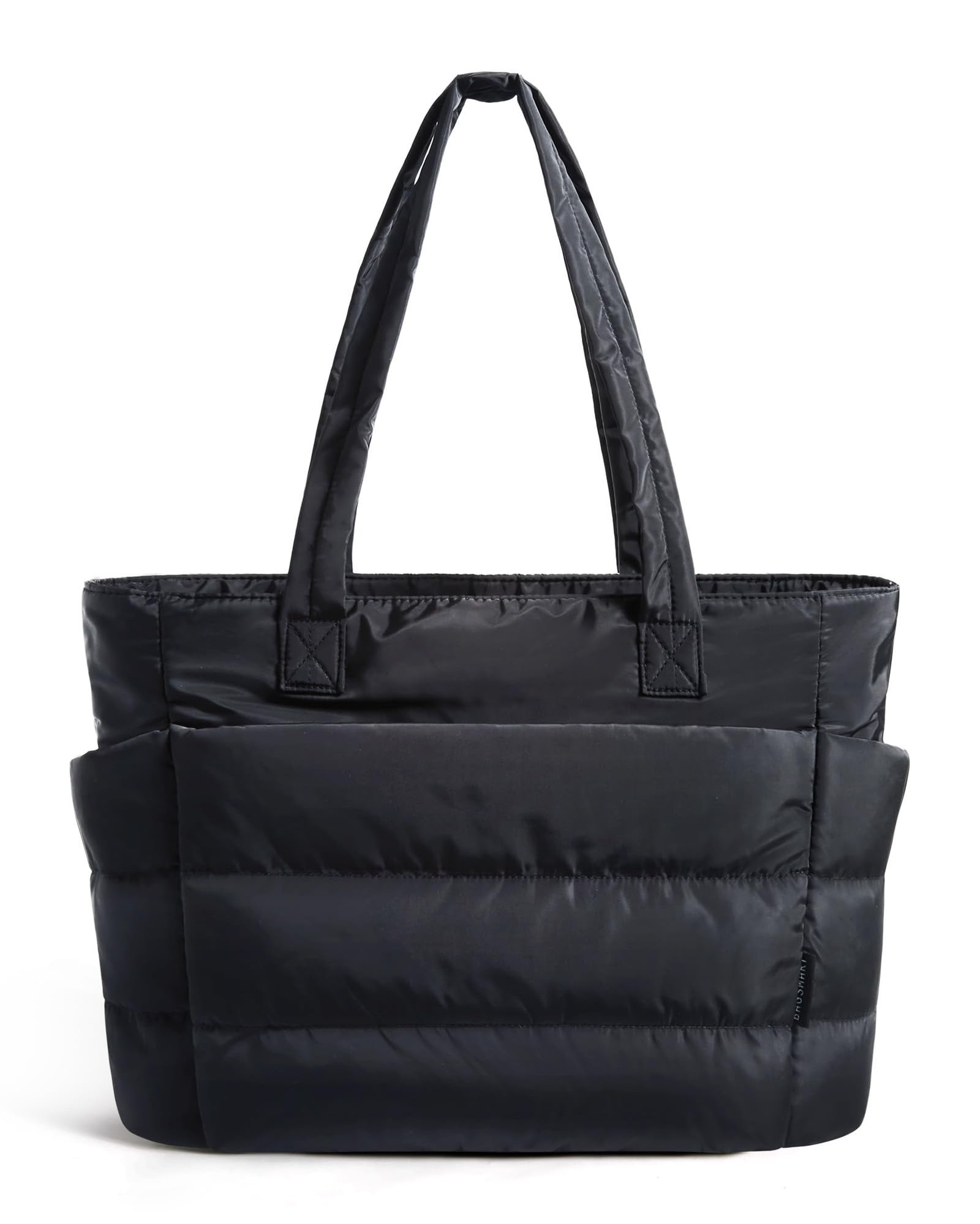 BAGSMART Tote Bag for Women, Lightweight Puffy Tote Bag with Compartments Shoulder Bag Handbag for Travel, Work, Gym