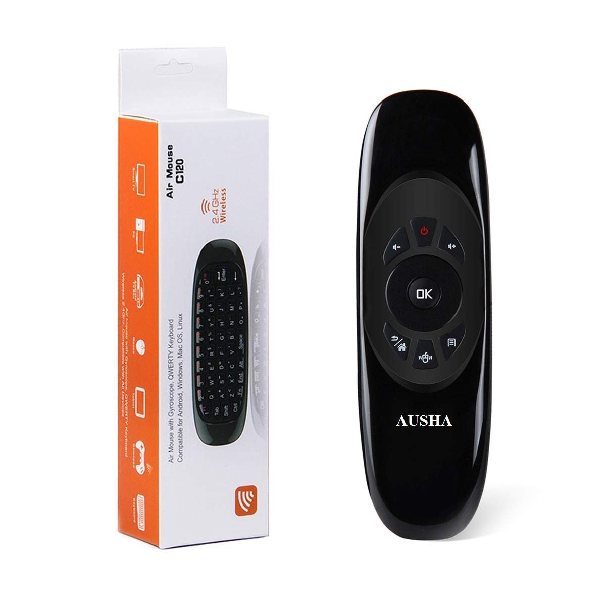 Beebird®Universal TV Remote Air Mouse, Wireless Keyboard Fly Mouse 2.4GHz Connection Air Remote Keyboard Mouse for Android TV Box/PC/Smart TV/Projector/HTPC/All-in-one PC/TV