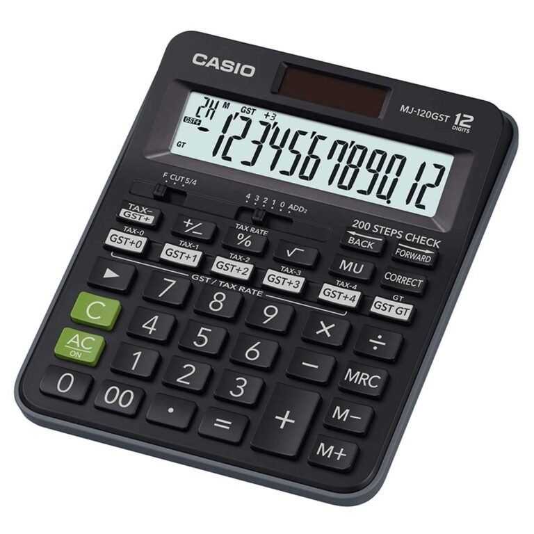 Casio MJ-120GST GST Financial Calculator (Black)