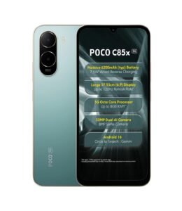 POCO C85X 5G Smartphone, Emerald Green, 4GB RAM, 64GB Storage