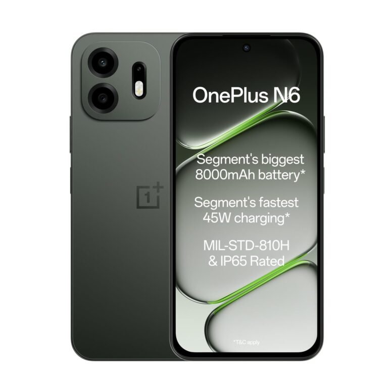 OnePlus N6 | 6GB+128GB | Midnight Green | Segment’s Biggest 8000mAh Battery | Segment’s Fastest 45W Charging | 60-Month Smoothness | Smooth 120Hz Display | 50MP Camera | Military-Grade Durability