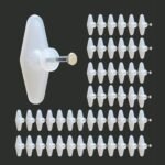 Jinka Nails (Regular Size, 50 Pieces) Wall Hooks for Photo Frames, Clocks, Mirrors, Keys, Decorative Items, etc. Holds Upto 3 Kgs. Wall Hooks for Hanging Strong – 50 Pieces Packet.