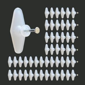 Jinka Nails (Regular Size, 50 Pieces) Wall Hooks for Photo Frames, Clocks, Mirrors, Keys, Decorative Items, etc. Holds Upto 3 Kgs. Wall Hooks for Hanging Strong – 50 Pieces Packet.