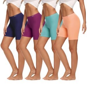 Molasus Womens Cotton Boxer Shorts Underwear Anti Chafing Bike Shorts(Regular & Plus Size)