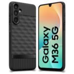 Amazon Brand-Solimo Shockproof Case for Samsung Galaxy M36 5G / F36 5G | Full Camera Protection | TPU Flexible Back Cover for Samsung Galaxy M36 5G / F36 5G (Matte Black)