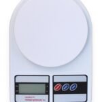 GLUN® SF-400 Digital Kitchen Weighing Scale, 10 Kg Capacity, LCD Display Food Scale for Cooking, Baking, Meal Prep & Kitchen Use, White
