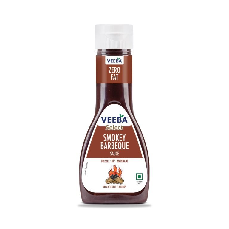 Veeba Smokey Barbeque Sauce (330G) I Zero Fat I Glutten Free I No Artificial Flavour