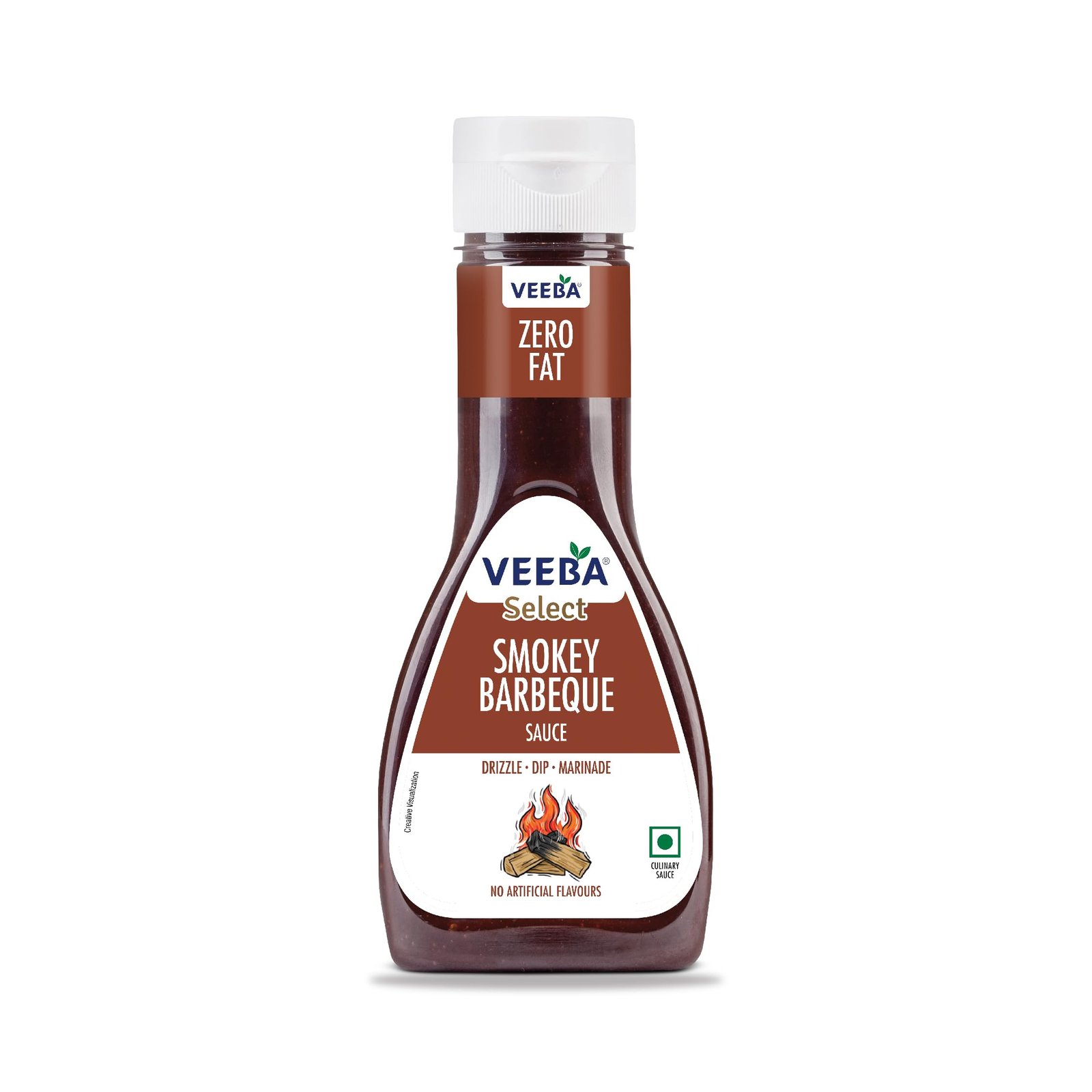 Veeba Smokey Barbeque Sauce (330G) I Zero Fat I Glutten Free I No Artificial Flavour
