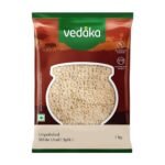 Amazon Brand – Vedaka Unpolished White Urad Dal Split | 1 Kg | Naturally Rich In Protein | No Cholesterol & No Additives