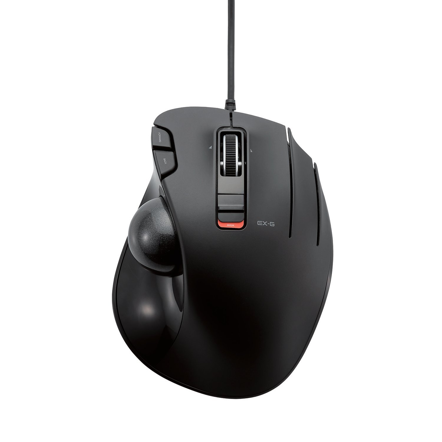 ELECOM Mouse trackball wired grip 6 button black M-XT3URBK