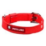 SNUNGPHIR Pets Like Polyester Collar For Dog, Red (25Mm),Pack Of 1, Large