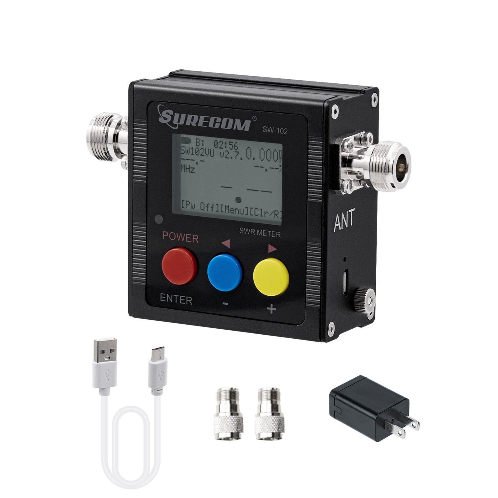 Gam3Gear Surecom SW-102 Digital VHF UHF 125-525Mhz Power SWR Meter