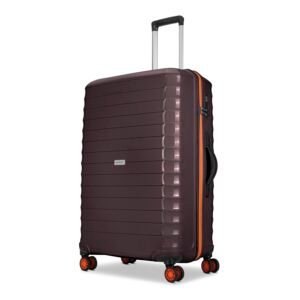 Aristocrat Altitude 8-Wheel Large Size Hard Case Trolley Bag, Brown