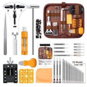 Kingsdun Watch Repair Kit, Professional 168Pcs Watch Battery Replacement