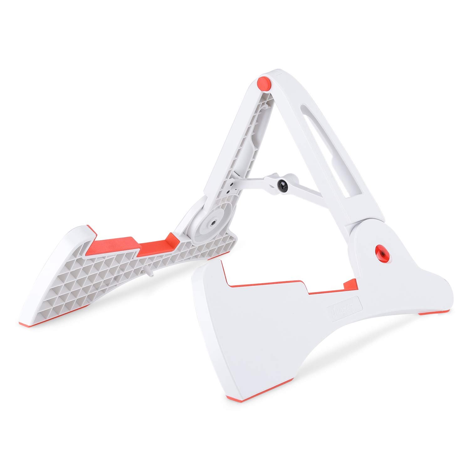 Juarez JRGS300WH Premium Foldable Guitar Stand – Compact, Lightweight (288 g), ABS Build with Silicone Padding – Fits Acoustic, Electric, Bass, Mandolin