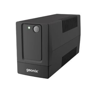 Geonix UPS 600VA/360W Line Interactive UPS with Voltage Regulator, Auto Restart & Cold Start, Power Backup for Home Office & Desktop PC, BIS Approved, 2 Years Warranty, Black