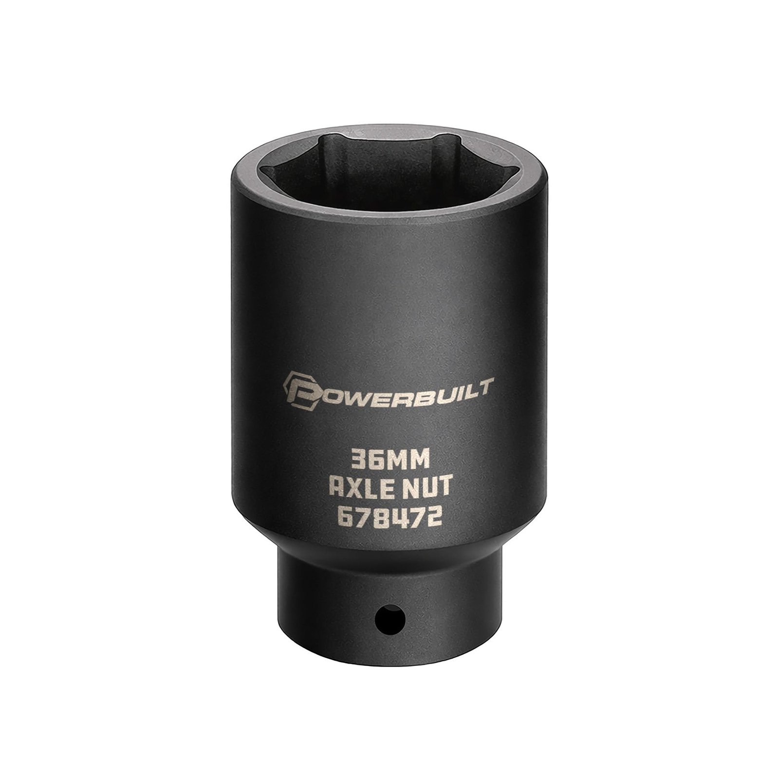 Powerbuilt 648472 1/2-Inch Drive x 36mm Axle Nut Socket